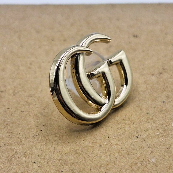 Small Vintage Gucci Interlocking G Tie Tack Pin Brooch - Picture 3 of 8